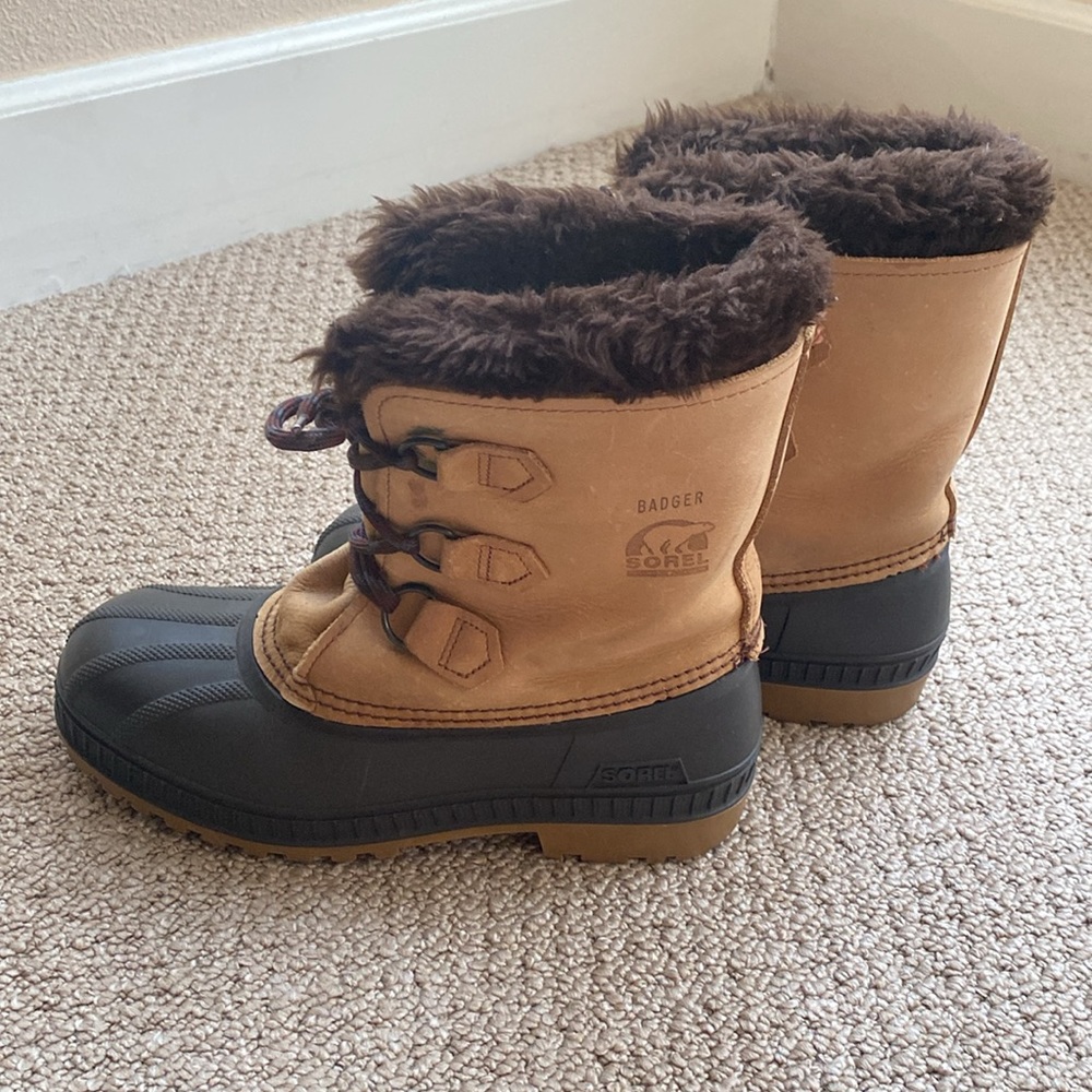 Sorrel Badger Winter Boots Men’s size 6/ Women’s size 8. - Picture 2 of 13